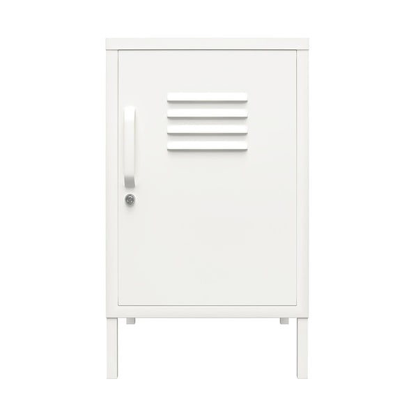 Biely kovový nočný stolík Mission District – Støraa