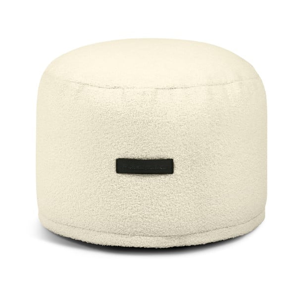 Krémový sedací vak z textílie buklé Mini – SLOWDOWN