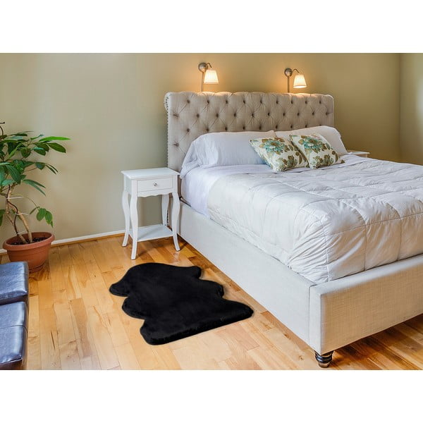 Čierny koberec Universal Fox Liso, 60 x 90 cm-image-1