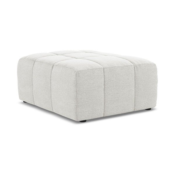 Biela podnožka z textílie buklé Aloha – Makamii-image-3