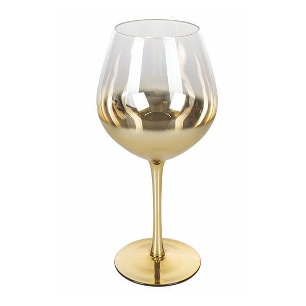 Súprava 6 pohárov na víno v zlatej farbe Villa d'Este Avenue, 570 ml