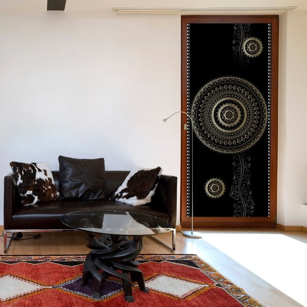 Tapeta na dvere v rolke Bimago Pattern Circles, 90 x 210 cm
