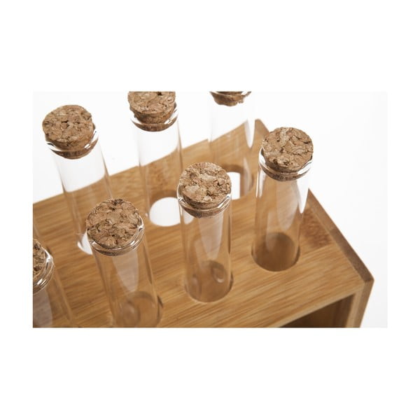 Set 12 skúmaviek a stojanu Bambum Vanilla-image-1