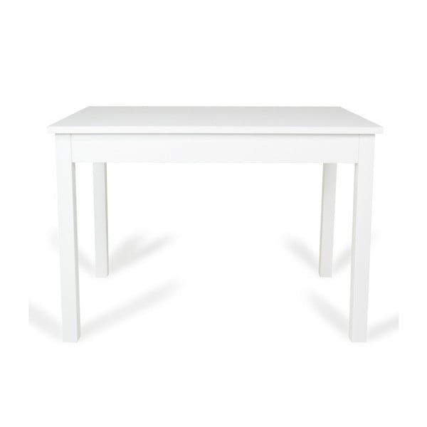 Biely rozkladací stôl Global Trade David, dĺžka 120-160 cm

