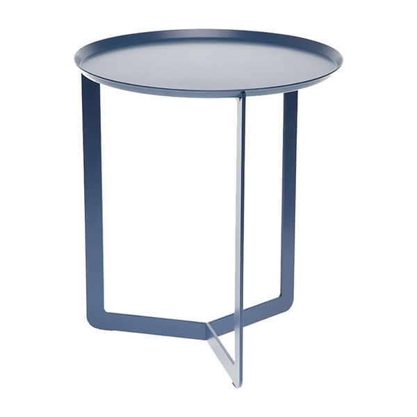 Modrý príručný stolík MEME Design Round Petrolio, Ø 40 cm