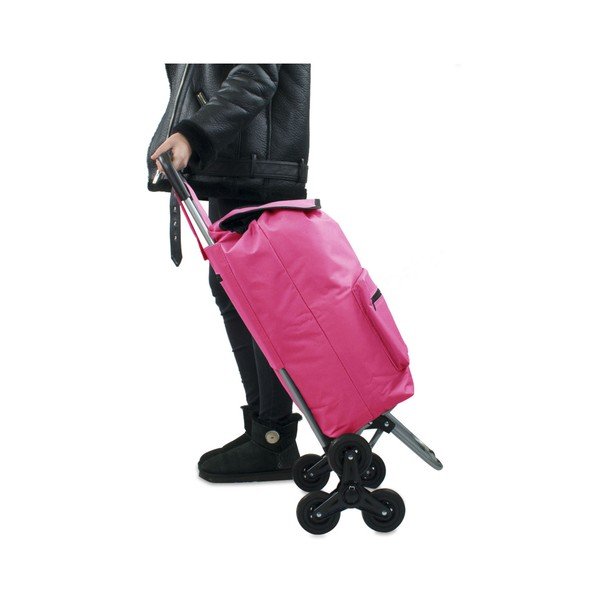 Ružová nákupná taška na kolieskach Hero Atlas, 30 l-image-4