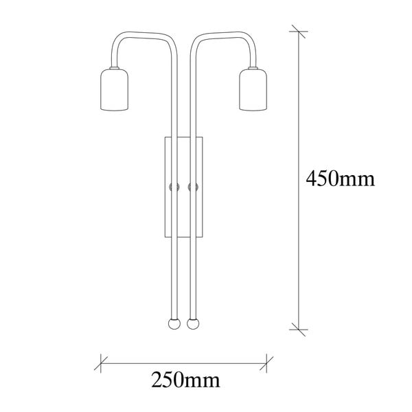 Nástenné svietidlo v zlatej farbe Pahoma – Opviq lights-image-2