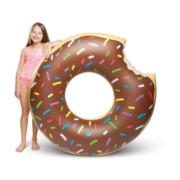 Hnedý nafukovací kruh v tvare donutu Big Mouth Inc.