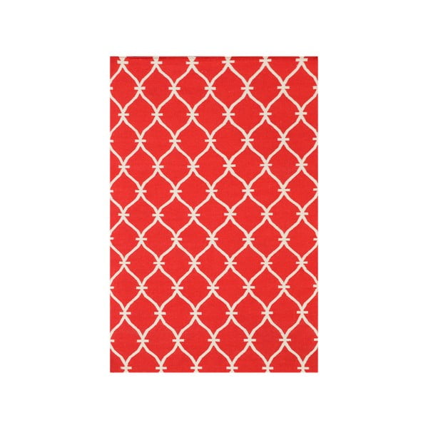 Vlnený  koberec Kilim Belinda Red, 155x240 cm