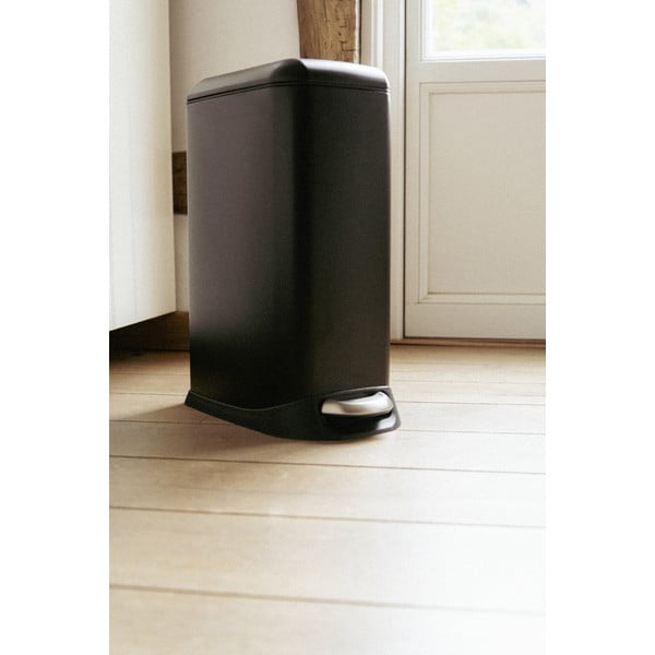 Matne čierny pedálový oceľový odpadkový kôš 20 l Design – Wenko-image-2