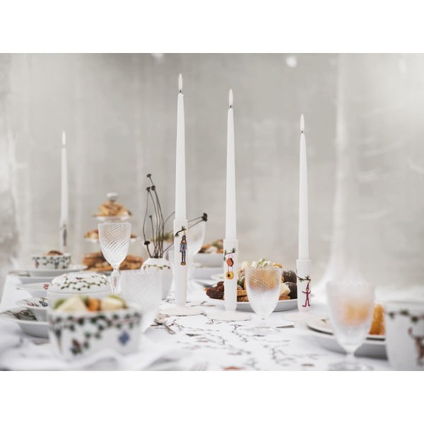 Biely keramický vianočný svietnik Kähler Design Hammershøi, výška 12 cm-image-1