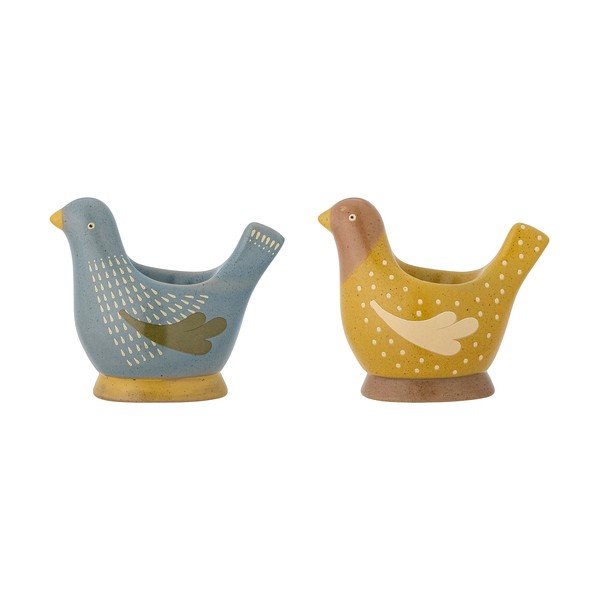 Kameninové stojančeky na vajíčka v súprave 2 ks Birdy – Bloomingville