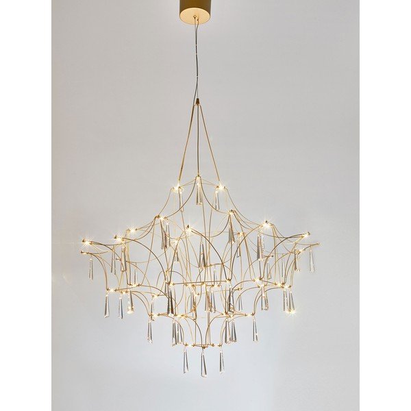 Kovové LED závesné svietidlo v zlatej farbe ø 80 cm Goro – Nova Luce-image-3