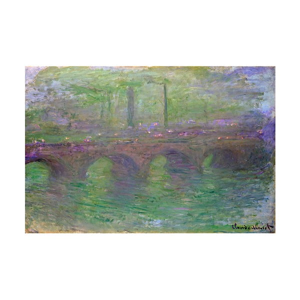 Obraz Claude Monet - Waterloo Bridge, 60x40 cm