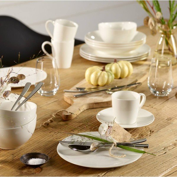 Biely porcelánový tanier na šalát Like by Villeroy & Boch Group White, 21 cm-image-1