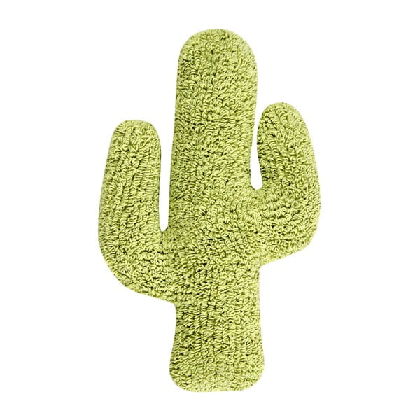 Zelený bavlnený vankúš Happy Decor Kids Cactus, 45 x 45 cm