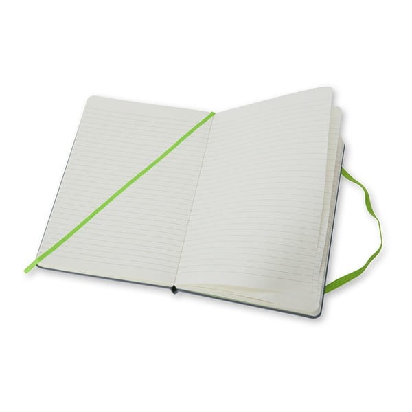 Sivý linajkový zápisník v pevnej väzbe Moleskine, 240 strán-image-2