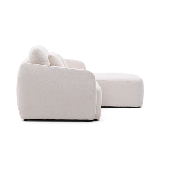 Krémová ženilková rozkladacia rohová pohovka (pravý roh/s leňoškou) Laira – Kave Home-image-3