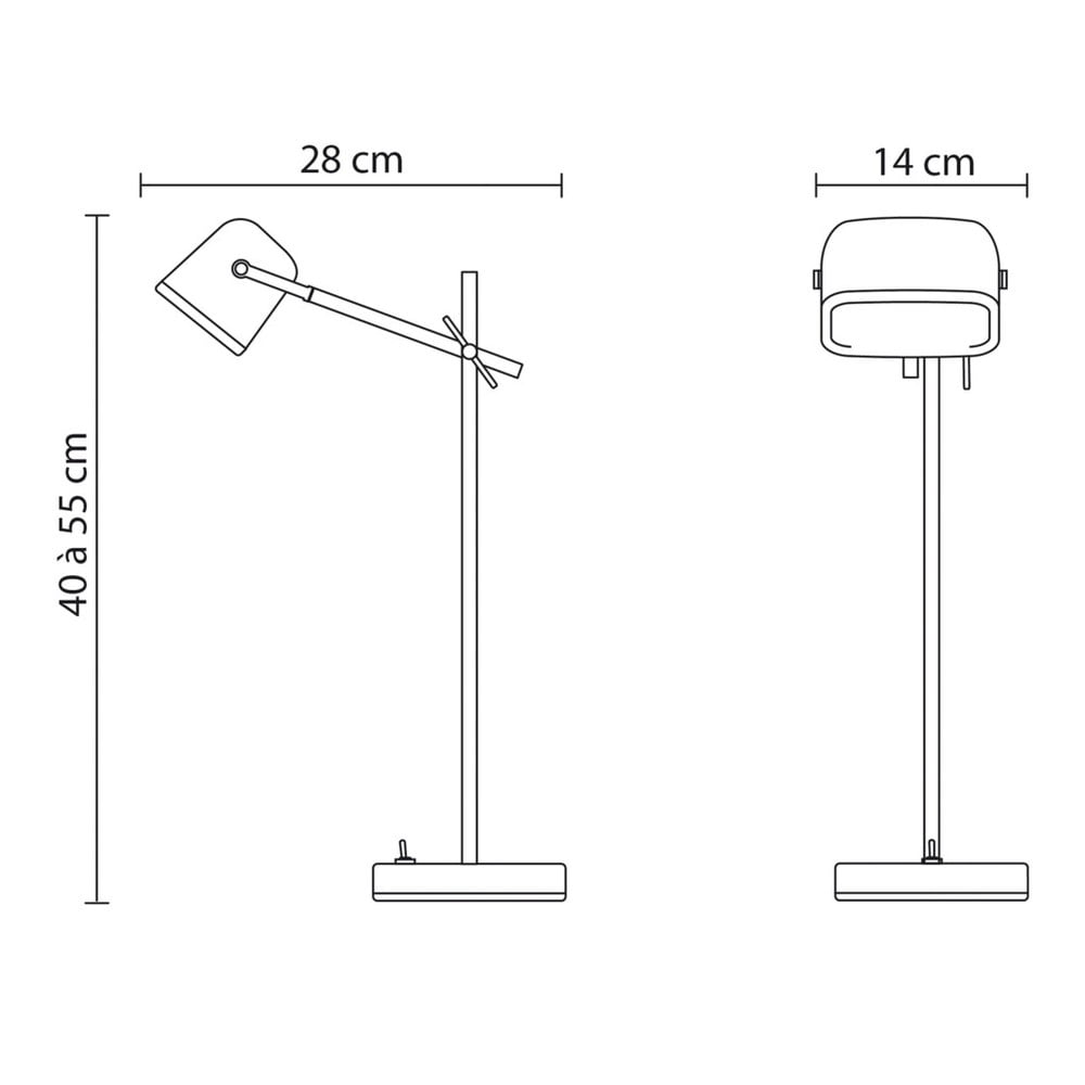 Stolová lampa SwabDesign Mob Wood, čierna | Bonami