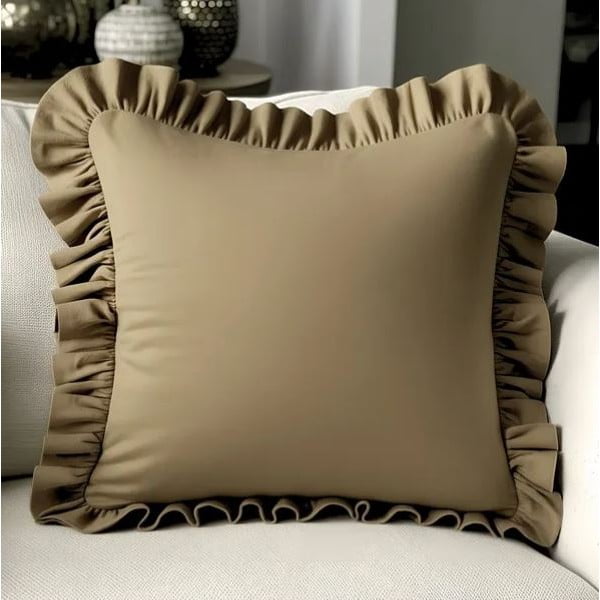 Obliečka na vankúš s prímesou bavlny 40x40 cm Ruffled – Mila Home