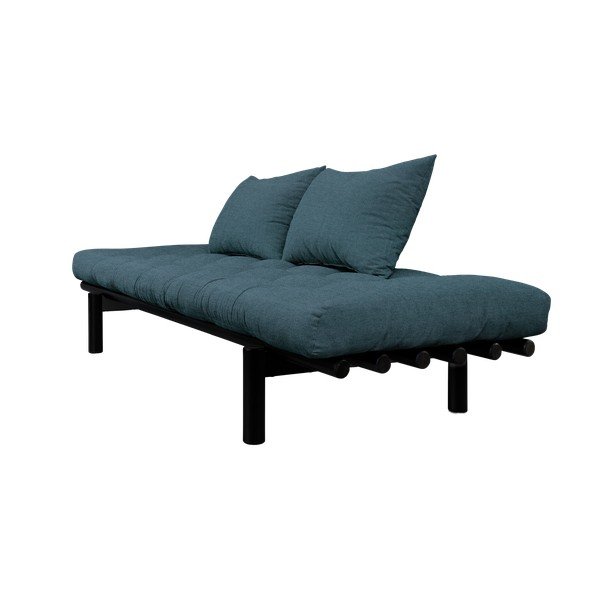 Pohovka s tmavomodrým poťahom Karup Design Pace Black/Deep Blue-image-3