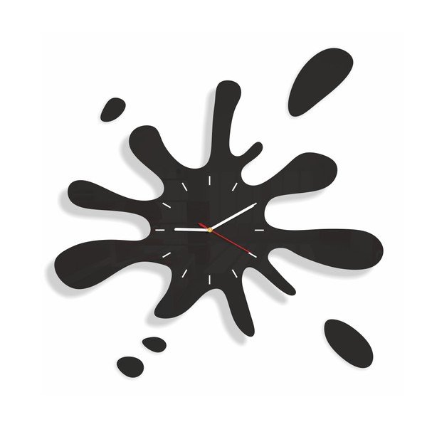 Hodiny z plexiskla Splash Black
