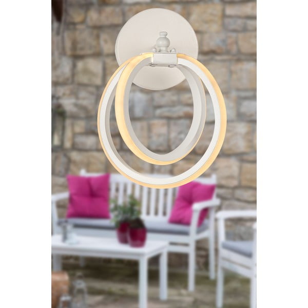 Biele kovové LED nástenné svietidlo Sezen – Squid Lighting-image-1