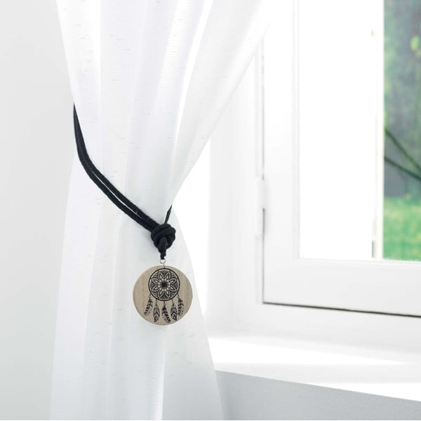 Spona na záclony z dreva a látky Judy – douceur d'intérieur-image-2