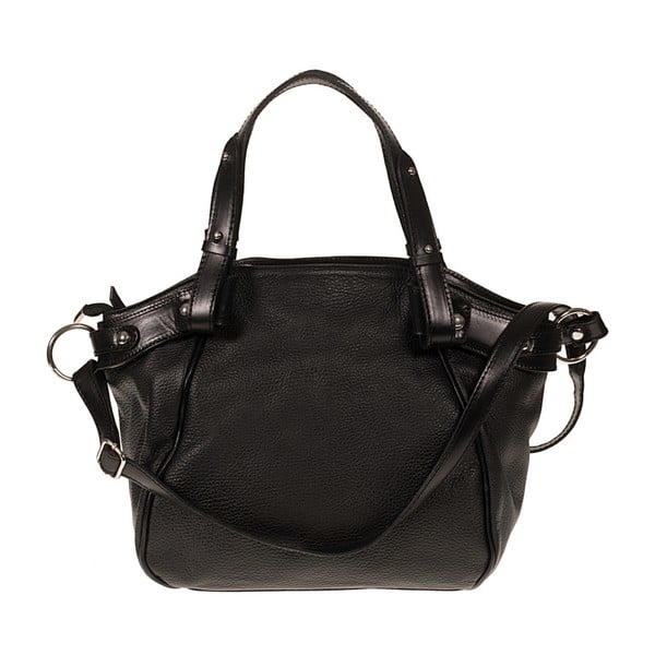 Čierna kožená kabelka Giulia Bags Calista
