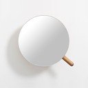 Nástenné kozmetické zväčšovacie zrkadlo z dubového dreva Wireworks