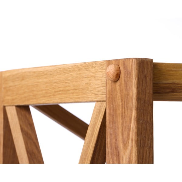 Regál z dubového dreva v prírodnej farbe 70x198 cm X-Shelf – Unique Furniture-image-3