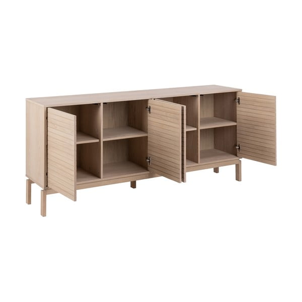 Nízka komoda v dekore duba v prírodnej farbe 180x80 cm Linley – Actona-image-3