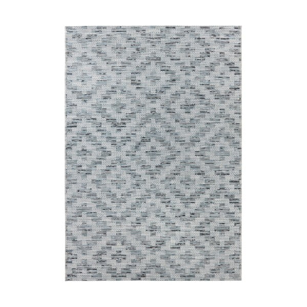 Modro-sivý koberec Elle Decoration Curious Creil, 192 × 290 cm