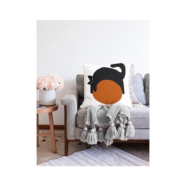 Obliečka na vankúš s prímesou bavlny Minimalist Cushion Covers Kitty, 55 x 55 cm-image-2