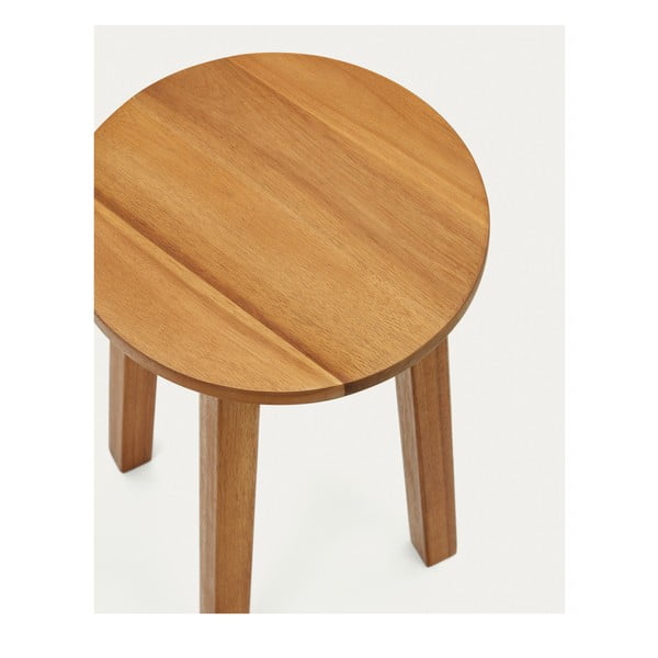 Stolička z masívu akácie v prírodnej farbe Amel – Kave Home-image-3