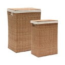 Ratanové koše na bielizeň v súprave 2 ks v prírodnej farbe Indali – Kave Home