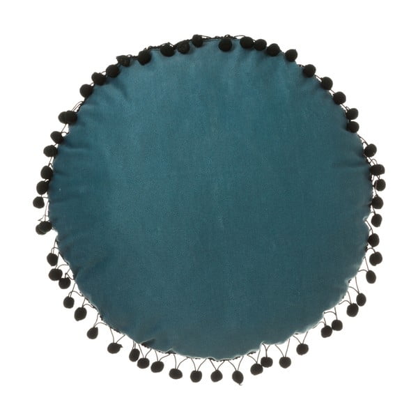 Modrý okrúhly vankúš Unimasa, 40 x 40 cm