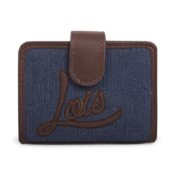 Modrá peňaženka Lois na patent, malá