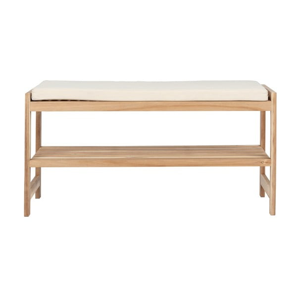 V prírodnej farbe skrinka na topánky z masívu akácie s lavicou Acina – Wenko-image-3