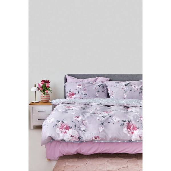 Sivé bavlnené obliečky na dvojlôžko Bonami Selection Belle, 200 x 220 cm-image-3