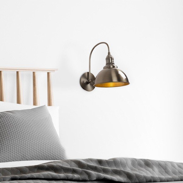 Nástenné svietidlo v mosadznej farbe ø 21 cm Varzan – Opviq lights-image-2