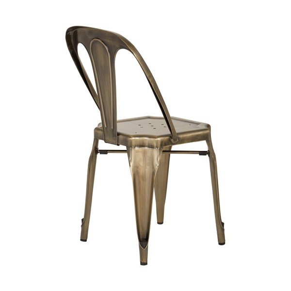 Kovová jedálenská stolička v mosadznej farbe Grange – Premier Housewares-image-4