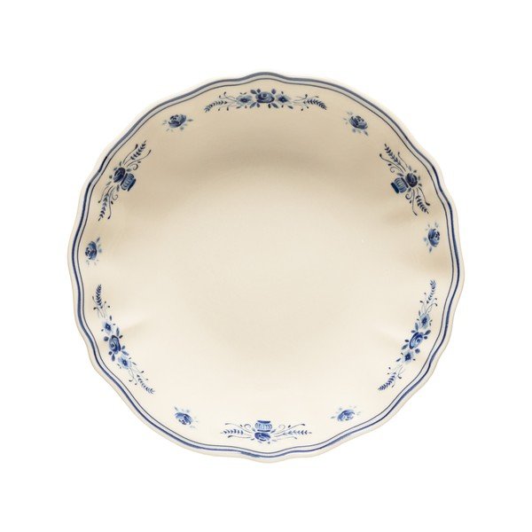 Modrý/béžový servírovací kameninový tanier ø 23 cm Vila – Costa Nova