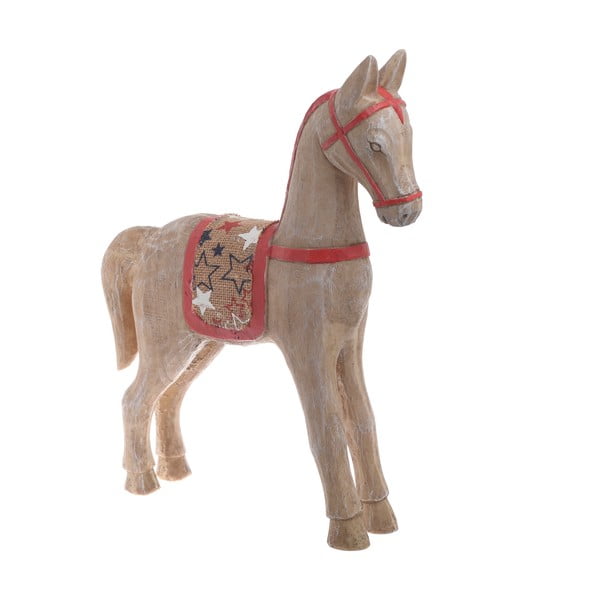 Vianočná drevená dekorácia v tvare koňa InArt Mollie