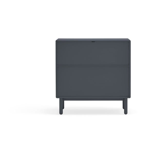 Tmavosivá nízka komoda 90x90 cm Corvo - Teulat-image-3