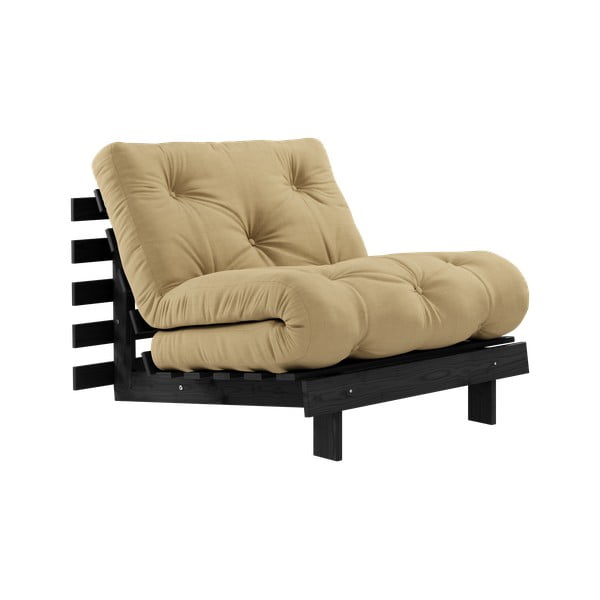 Kreslo v horčicovej farbe Roots Black Night – Karup Design