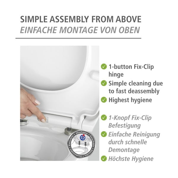 Záchodová doska s automatickým zatváraním 37 x 44,5 cm Rollin'Art Red Blossom – Wenko-image-4