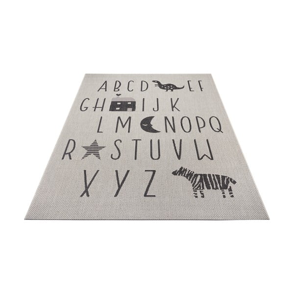 Krémovobiely detský koberec Ragami Letters, 160 x 230 cm-image-2