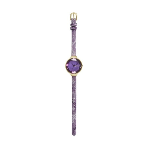 Dámske fialové hodinky s koženým remienkom Rumbatime Orchard