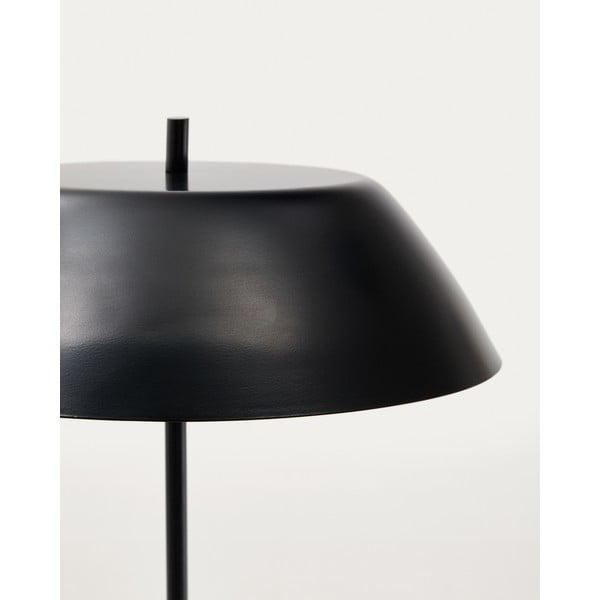 Čierna mramorová stolová lampa s kovovým tienidlom (výška 58 cm) Sayra – Kave Home-image-3